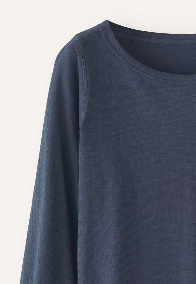 Jersey-Oberteil mit gefaltetem &Auml;rmelabschluss, Dunkles Petrol, completeTheLook