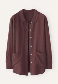 Overshirt, Dunkle Maulbeere, webstill