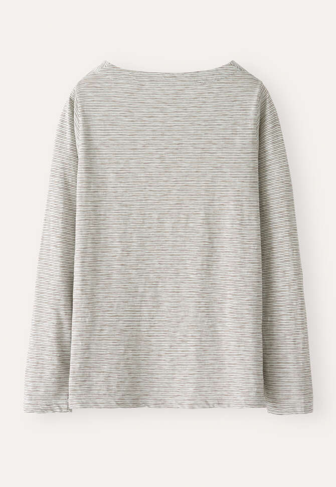 Gestreifte Jersey-Tunika, Wolkenblau, completeTheLook