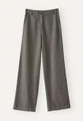Hose mit geradem Bein, Zartes Kohlschwarz, webstill