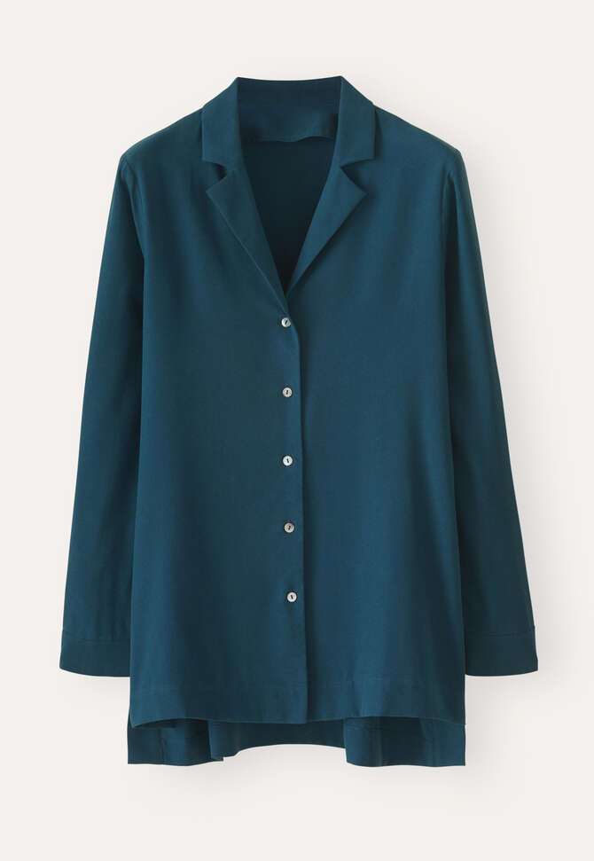 Hemd mit Reverskragen, Dunkles Aquamarin, completeTheLook