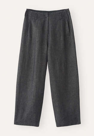 Barrel-Leg-Hose, Monochrom, webstill