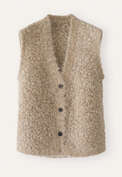 Strickweste, Blasses Rehbraun, webstill