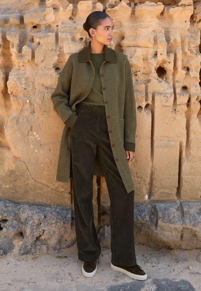 Hose mit weitem Bein, Torf, completeTheLook