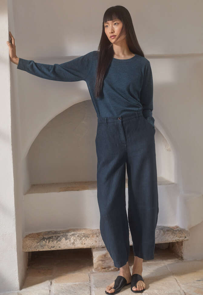 Barrel-Leg-Hose, Mitternacht, completeTheLook