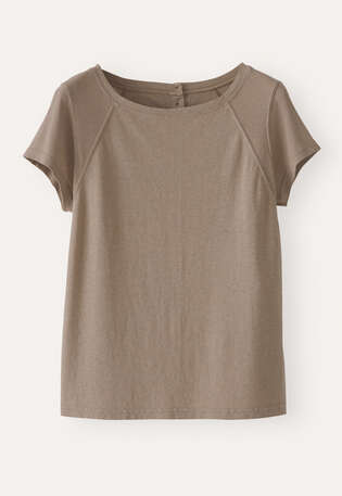 Oberteil mit Raglan&auml;rmeln, Taupe, webstill