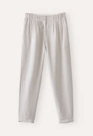 Schmal zulaufende Hose, Eisgrau, webstill