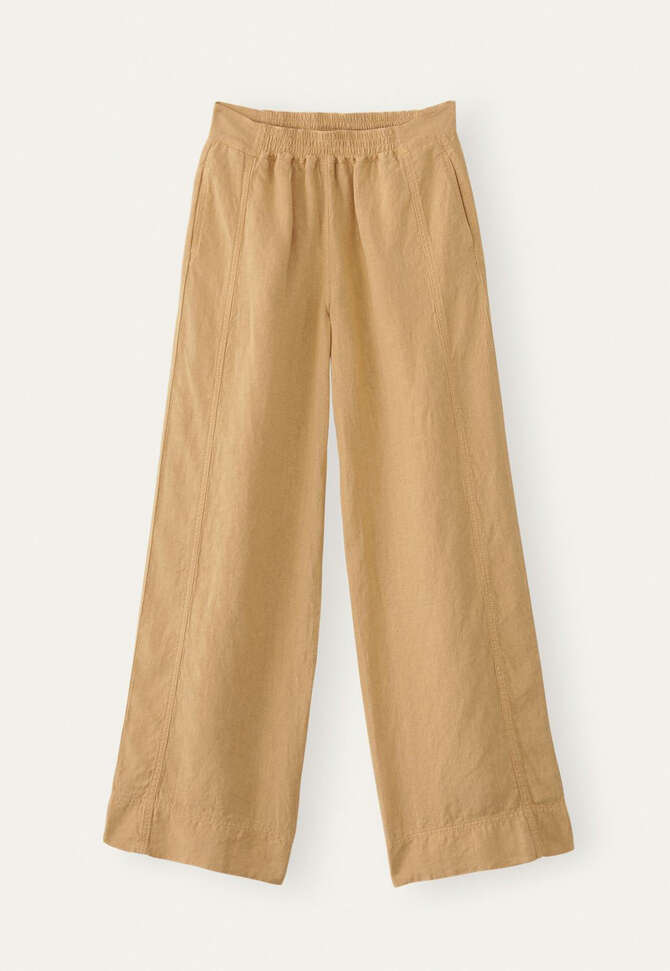 Hose mit weitem Bein, Sandocker, completeTheLook