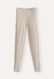Leggings, Ecru/Rehbraun, webstill
