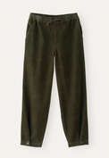 Schmal zulaufende Hose, Gewaschenes Tannengr&uuml;n, webstill