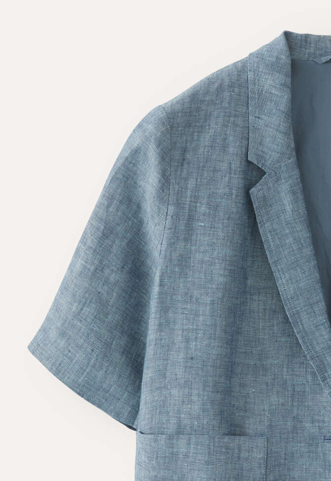 Kurz&auml;rmlige Jacke, Aqua-Petrol, completeTheLook