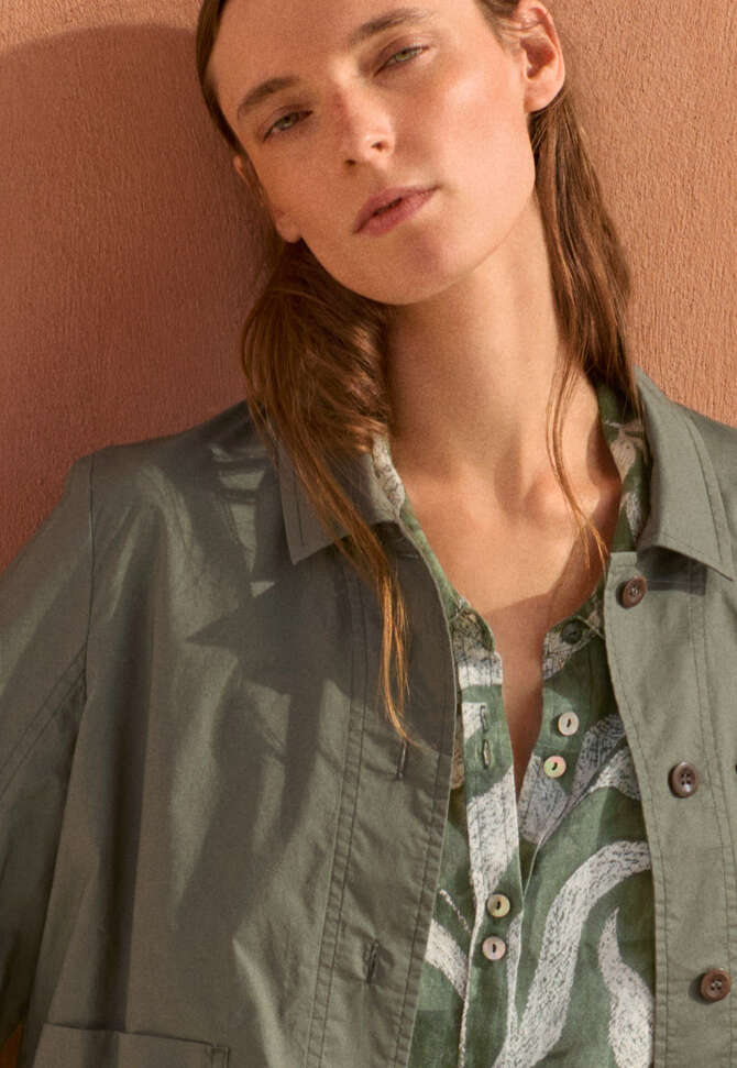 Leichte Jacke, Dunkelgr&uuml;n, completeTheLook