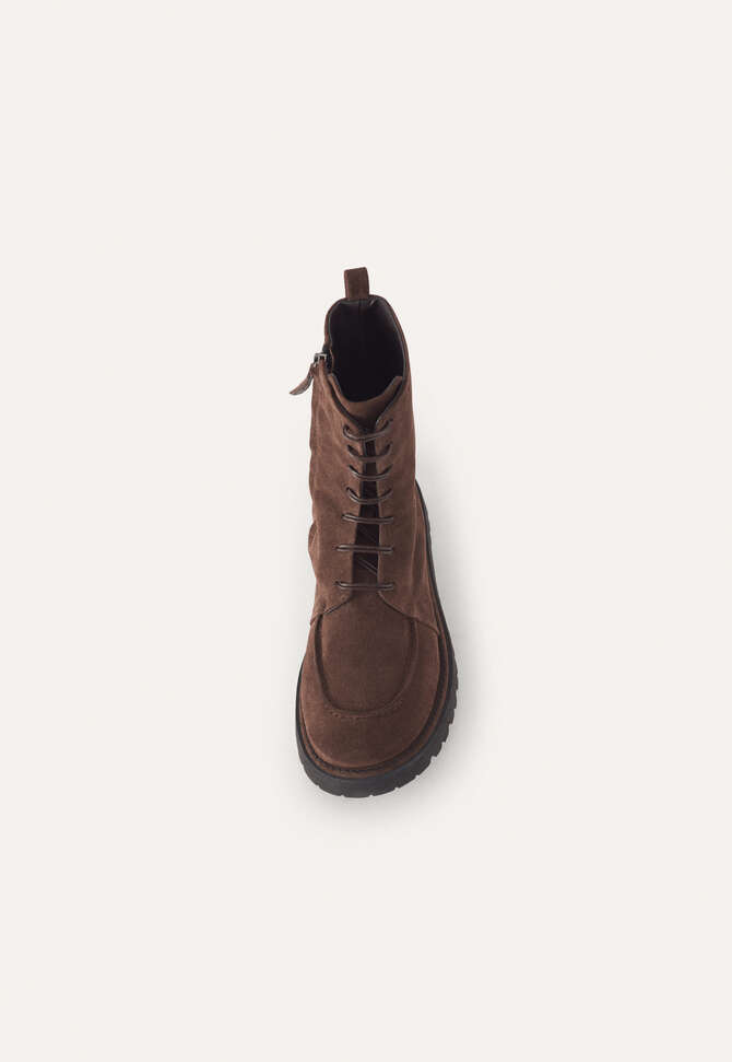 Schn&uuml;rstiefel, Schokolade, completeTheLook