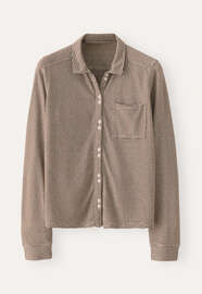 Gestreiftes Shirt, Braun/Creme, webstill