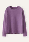 Pullover mit Rundhalsausschnitt, Krokus, webstill