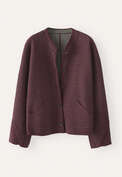 Dolman-Jacke, Aubergine, webstill