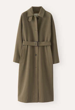 Trench coat, Zartes Khaki, webstill