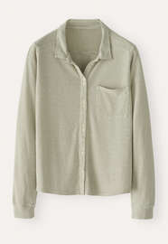 Gestreiftes Shirt, Salbei/Wei&szlig;, webstill