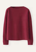 Kastiger Pullover, Cranberry, webstill