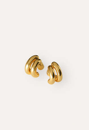 Ohrringe, Gold, webstill