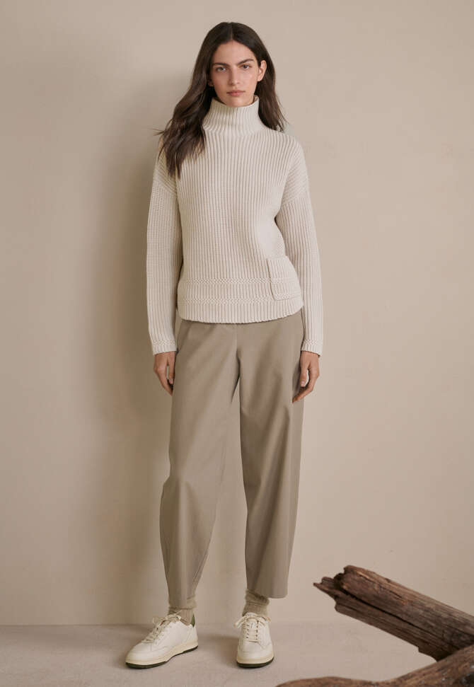 Kn&ouml;chellange Hose, Taupe, completeTheLook