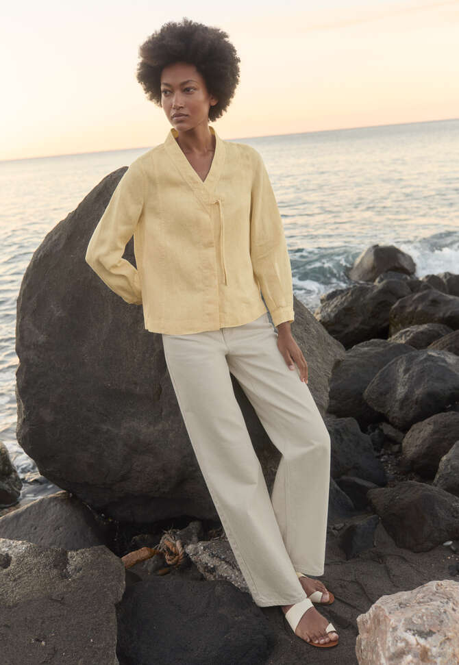 Jeans mit geradem Bein, Pergament, completeTheLook