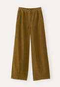 Cordhose mit Abn&auml;hern am Saum, Flechte, webstill