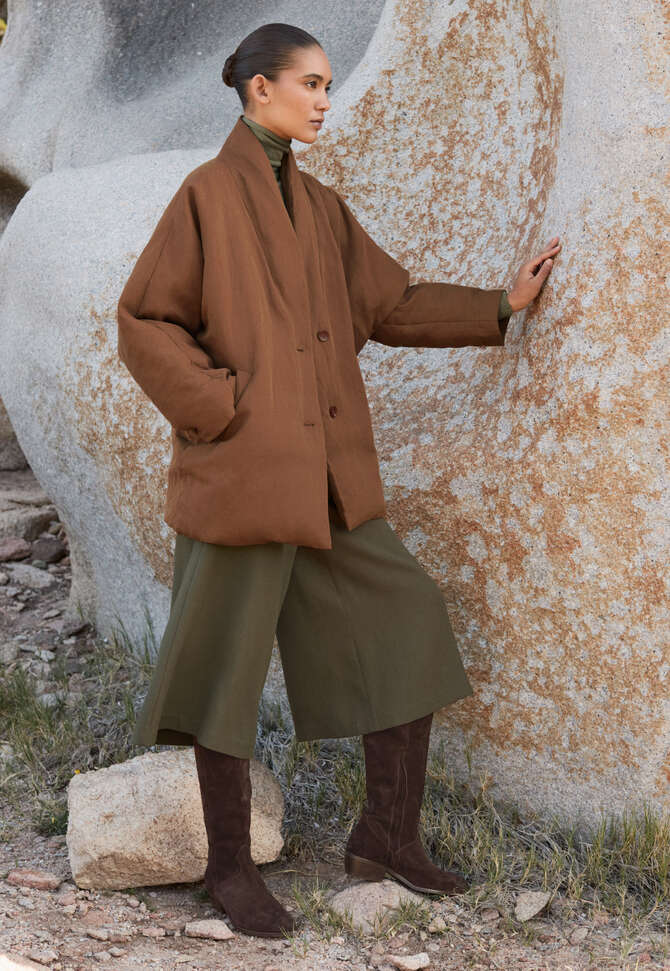 Gerippter Pullover, Moos/Taupe, completeTheLook