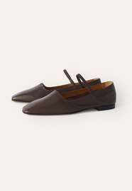 Mary Jane Pumps, Dunkelbraun, webstill