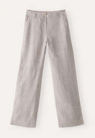 Entspannte Hose mit geradem Bein, Nerz, webstill