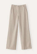 Hose mit geradem Bein, Rehbraun, webstill