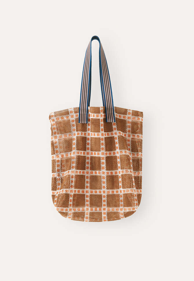 Bedruckte Netztasche, Goldfarben, completeTheLook