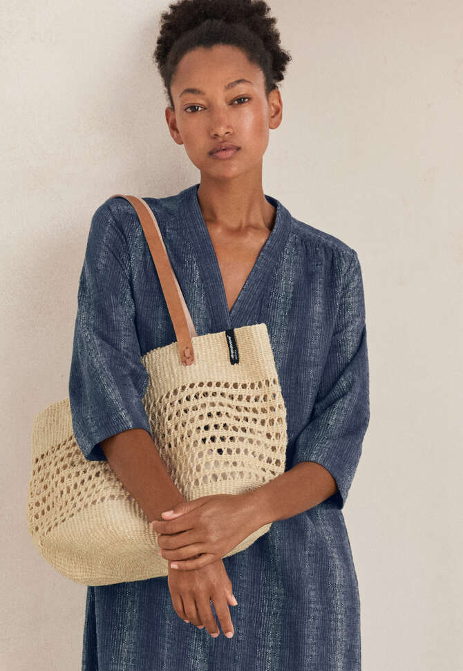 Durchgekn&ouml;pftes Kleid, Dunkles Denimblau, completeTheLook
