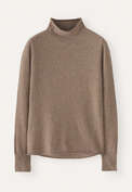 Pullover mit hohem Kragen, Latte, webstill