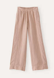 Hose mit weitem Bein, Gewaschenes Rouge, webstill