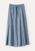 Langer Streifenrock, Denim, webstill