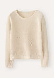 Pullover im Perlmuster, Ecru, webstill